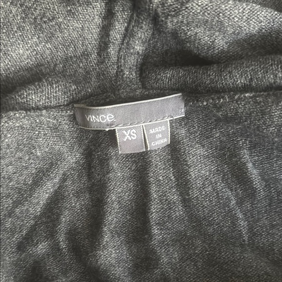 Vince Gray Cardigan Sweater with Wrap Design - Picture 5 of 7